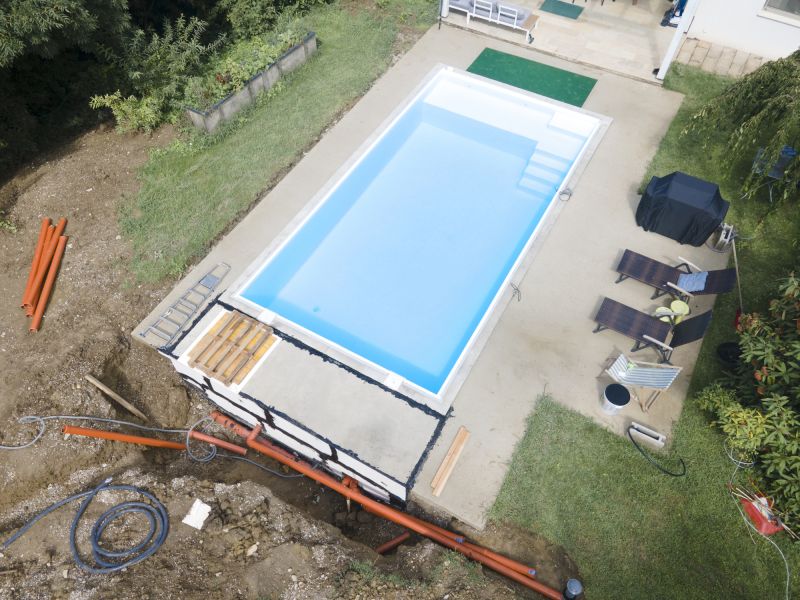 Before and After Pool Leveling